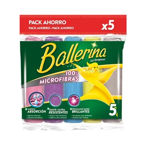 BALLERINA Bayetas microfibras BALLERINA 5 uds.