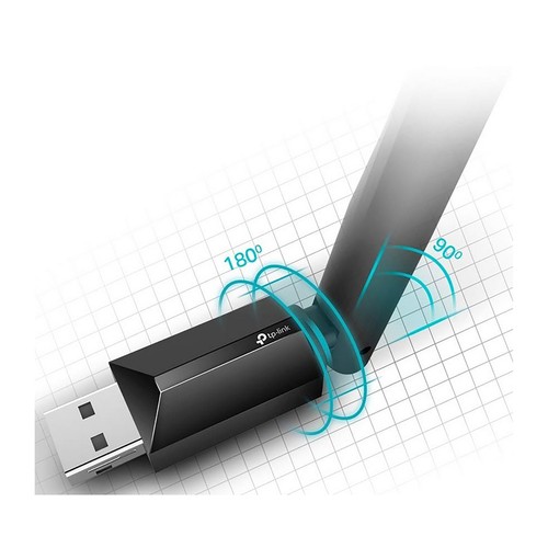 Adaptador usb Wifi TP-LINK Archer T2U Plus, AC600, doble banda, antena alta ganancia.