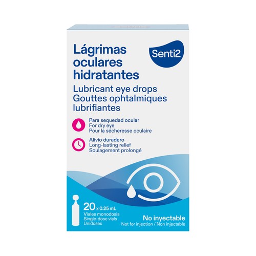 SENTI2 Lágrimas oculares hidratantes en viales monodosis 20 uds.