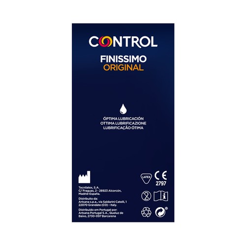 CONTROL Preservativos lubricados finos, con un ajuste perfecto CONTROL Finissimo Original 24 uds.