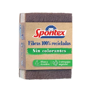 SPONTEX Estropajo de fibras recicladas SPONTEX 2 uds.