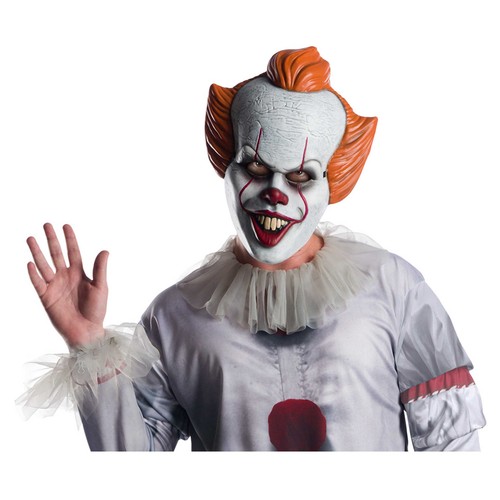 Máscara plástico, Pennywise adulto para disfraz. RUBIES