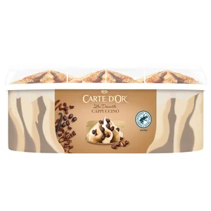 CARTE D´OR Les desseerts Tarrina de helado vainilla y café con salsa de chocolate 825 ml.