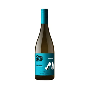 CON UN PAR Vino blanco albariño con D.O. Rías Baixas botella 75 cl.