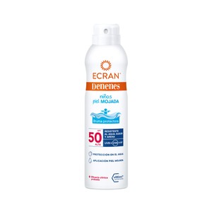 DENENES Bruma protectora en spray, especial niños piel mojada con FPS 50 (alta) 250 ml.