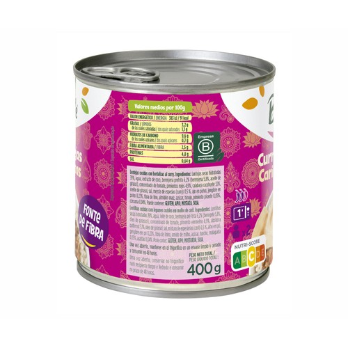 BONDUELLE Lentejas con curry 400 gr