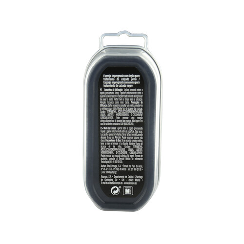 PRODUCTO ALCAMPO Esponja autobrillante para limpiar especial calzado negro PRODUCTO ALCAMPO, 1 ud.