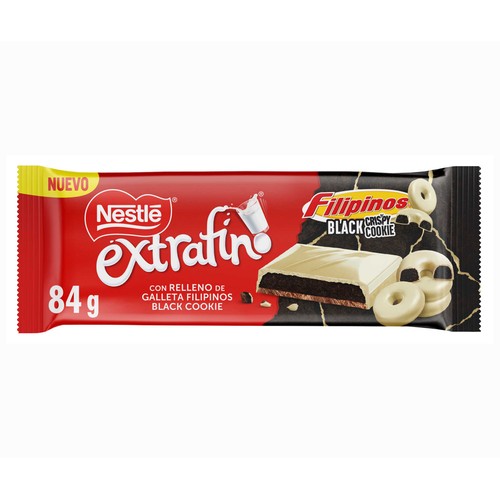 NESTLÉ Chocolate con leche con relleno de filipinos 84 g.