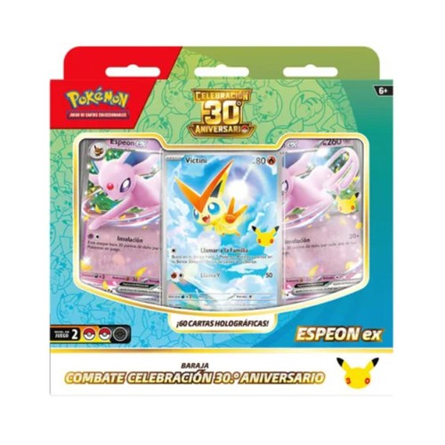 Pokémon mazo de batalla 30 aniversario, juego de cartas, POKEMON.