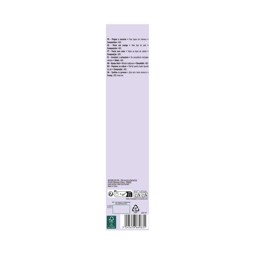 COSMIA Peine con mango, para todo tipo de cabello.