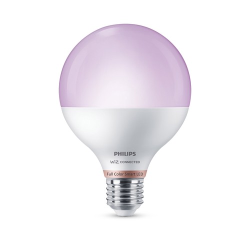 Bombilla Led inteligente E27, WiFi + Bluetooth, blanco + RGB multicolor, 11W=75W, 1055lm, PHILIPS.