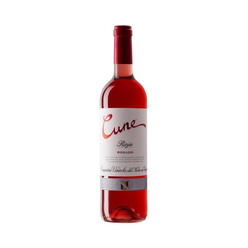 Vino rosado con denominación de origen Rioja CUNE botella de 75 cl.