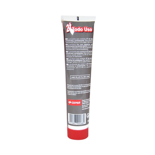 Lubricante mineral para motocicleta de 2 tiempos CEPSA 125 mililitros.