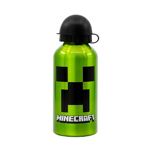 Botella de aluminio 400ml. Minecraft Creeper Green STOR.