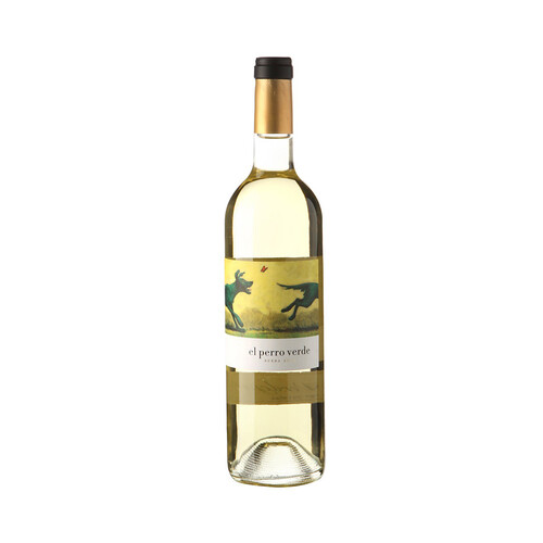 Vino blanco con denominación de origen Rueda EL PERRO VERDE botella 75 cl.