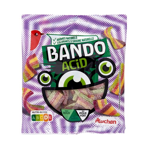 PRODUCTO ALCAMPO Bando acid Gominolas surtidas ácidas 200 g.