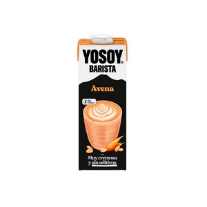 Imagen de YOSOY Barista Bebida vegetal de avena, sin azúcares añadidos, ideal para combinar con café 1 l.