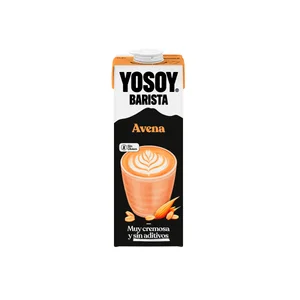 YOSOY Barista Bebida vegetal de avena, sin azúcares añadidos, ideal para combinar con café 1 l.