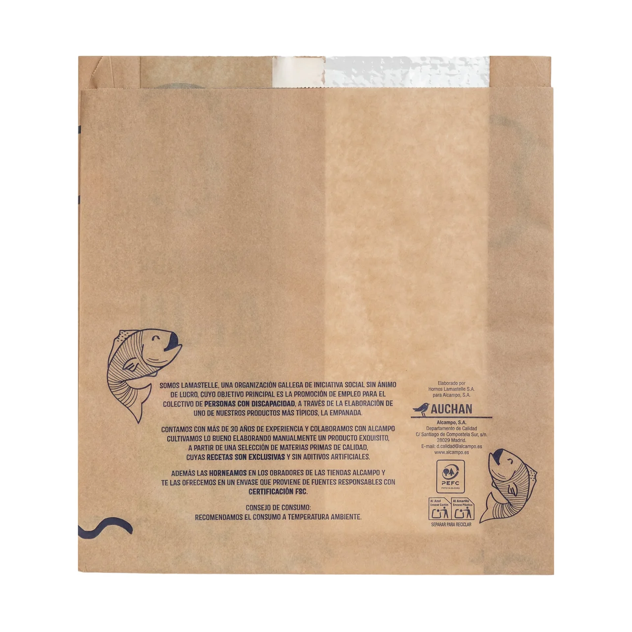 ALCAMPO CULTIVAMOS LO BUENO Empanada de atún 625 g.