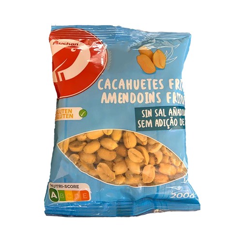 PRODUCTO ALCAMPO Cacahuetes fritos sin sal añadida 200 g.