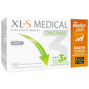XLS Medical Complemento Alimenticio para el Tratamiento y Control General del Exceso de Peso 180 Uds.
