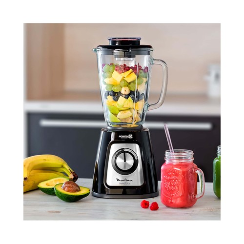 Batidora de vaso MOULINEX Blend Force LM4358, 800W, 2 velocidades + Pulse, capacidad de 1,74L.