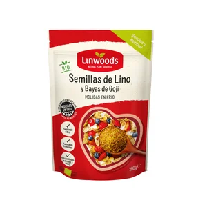 LINWOODS Semillas de lino y bayas de goji molidas ecológicas LINWOODS 200 g.