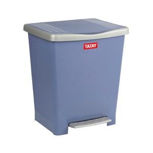 TATAY Cubo de basura con pedal capacidad 23 litros, azul Millenium TATAY