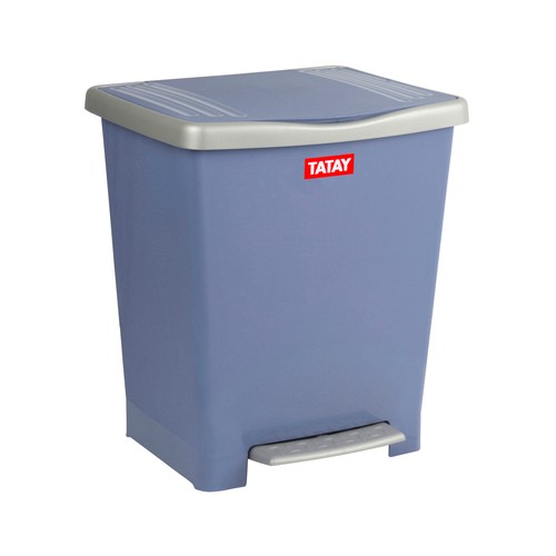 TATAY Cubo de basura con pedal capacidad 23 litros, azul Millenium TATAY