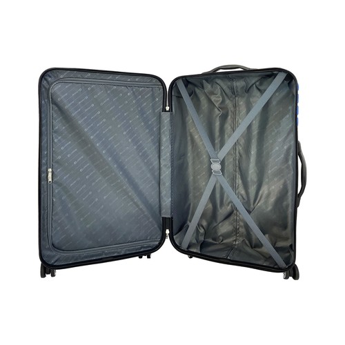 Maleta grande rígida tipo trolley SPOTILIGHT, ABS, 4 ruedas dobles, 46x70x27 cm, color azul AIRPORT ALCAMPO.