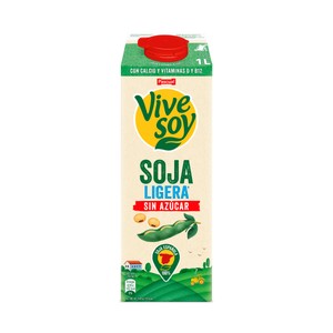 De Pascual Bebida vegetal ligera de soja, sin azúcar 1 l.