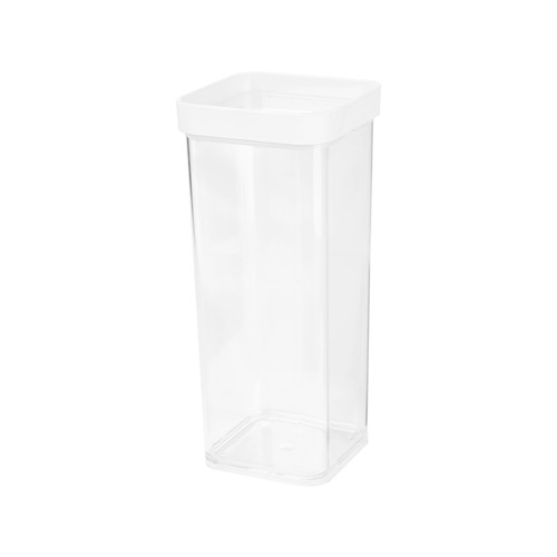 Recipiente hermético de plástico cuadrado1,8L., ACTUEL.