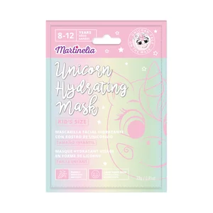 MARTINELIA Mascarilla facial hidratante infantil con cara de unicornio, de 8 a 12 años.