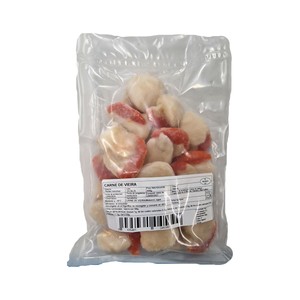 Carne de vieira con coral y glaseo 20% congelado 500 g.