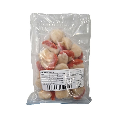 MERCAIMPEX Carne de vieira con coral y glaseo 20% congelado 500 g.