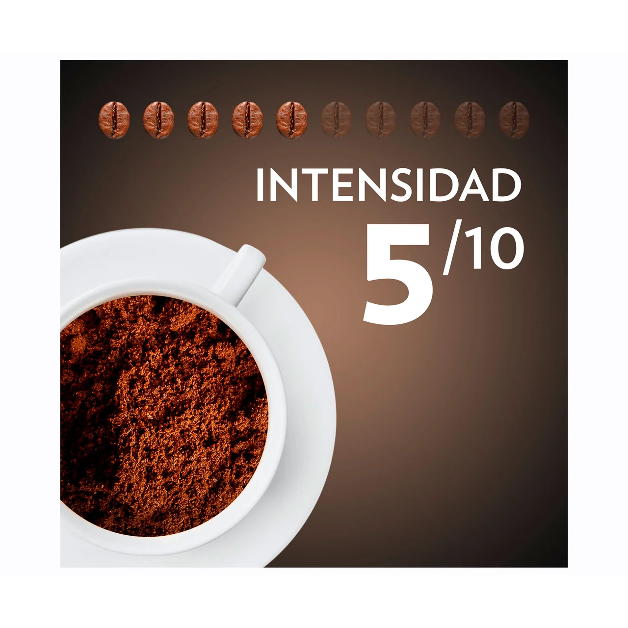 Café Molido natural Espresso Italiano 100% Arábica Intensidad 5/10 250 g.