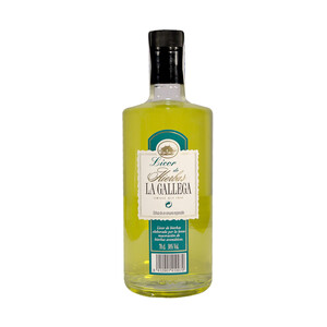 LA GALLEGA Licor de hierbas elaborado por la lenta maceración de hierbas aromáticas LA GALLEGA botella de 70 cl.