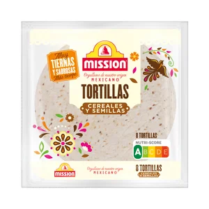 MISSION Tortilla de trigo con cereales y semillas MISSION 430 g.