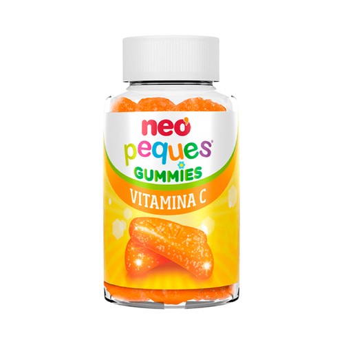 NEO PEQUES Caramelos masticables (gummies) sabor naranja ricos en vitamina C 30 uds.