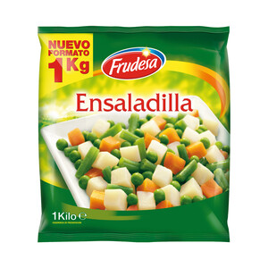 Imagen de FRUDESA Ensaladilla (judia verde, patata, zanahoria y guisantes) congelada FRUDESA 1 kg.