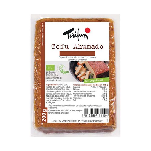 TAIFUN Tofu ahumado ecológico TAIFUN 200 g.