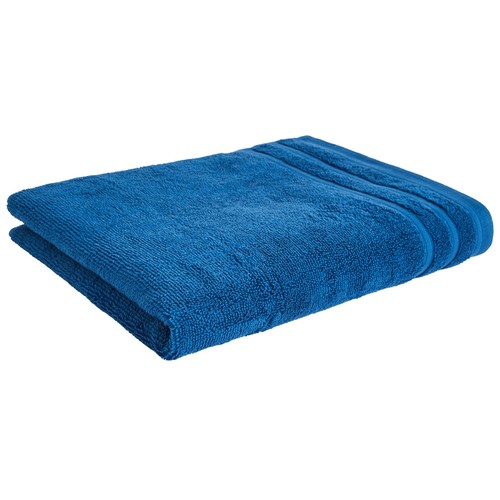 Toalla de lavabo 100% algodón color azul oscuro, densidad de 500g/m², ACTUEL.