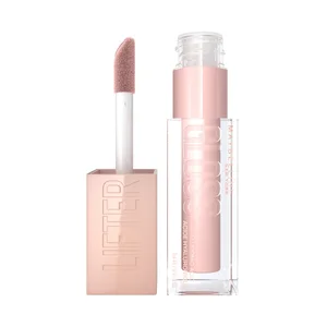 MAYBELLINE  Lifter gloss tono 002 ice Brillo de labios efecto volumen y bronzeado.