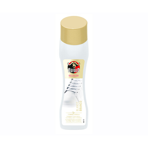 Crema con autoaplicador para calzado blanco BUFALO 50 ml.