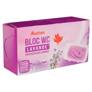 PRODUCTO ALCAMPO Pastillas WC fresco, sólidas, fragancia lavanda 3 uds.
