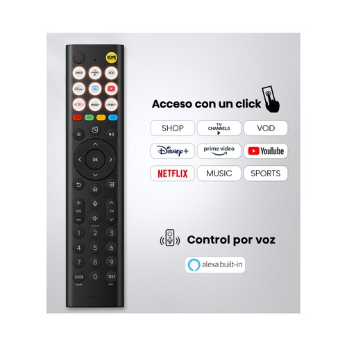 Televisión de 139,7 cm (55") QLED HISENSE 55E7S,4K, VIDAA , Dolby vision/atmos, 3 HDMI, 2 USB, 60 Hz