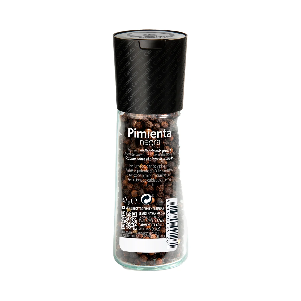 Pimienta negra molinillo 50 g.
