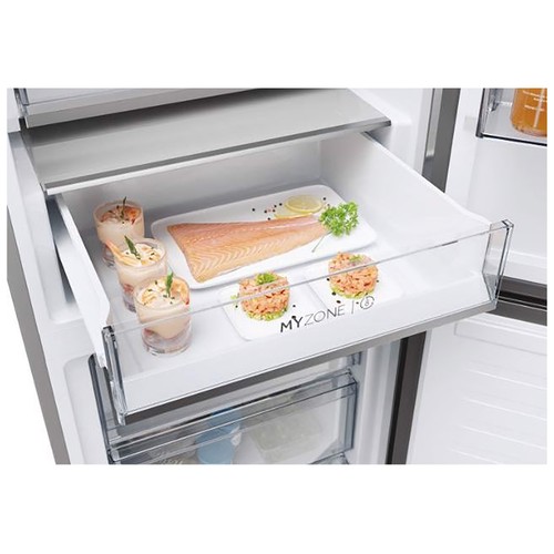 Frigorífico combi 205cm HAIER HDPW5620DNPK SILVER, NO FROST, clasificación energética: D, H: 205cm, A: 59,5cm, F: 66,7cm, capacidad total: 406L.