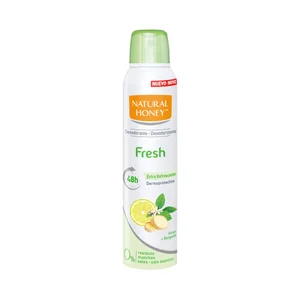 NATURAL HONEY Fresh Desodorante en spray para mujer, con aroma a gengibre y bergamota 200 ml.