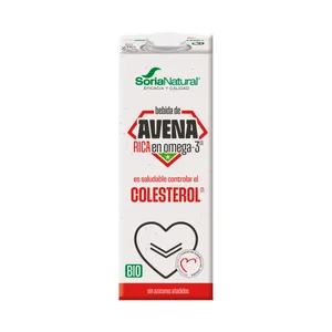 SORIA NATURAL Colesterol Bebida vegetal de avena ecológica rica en Omega 3 1 l
